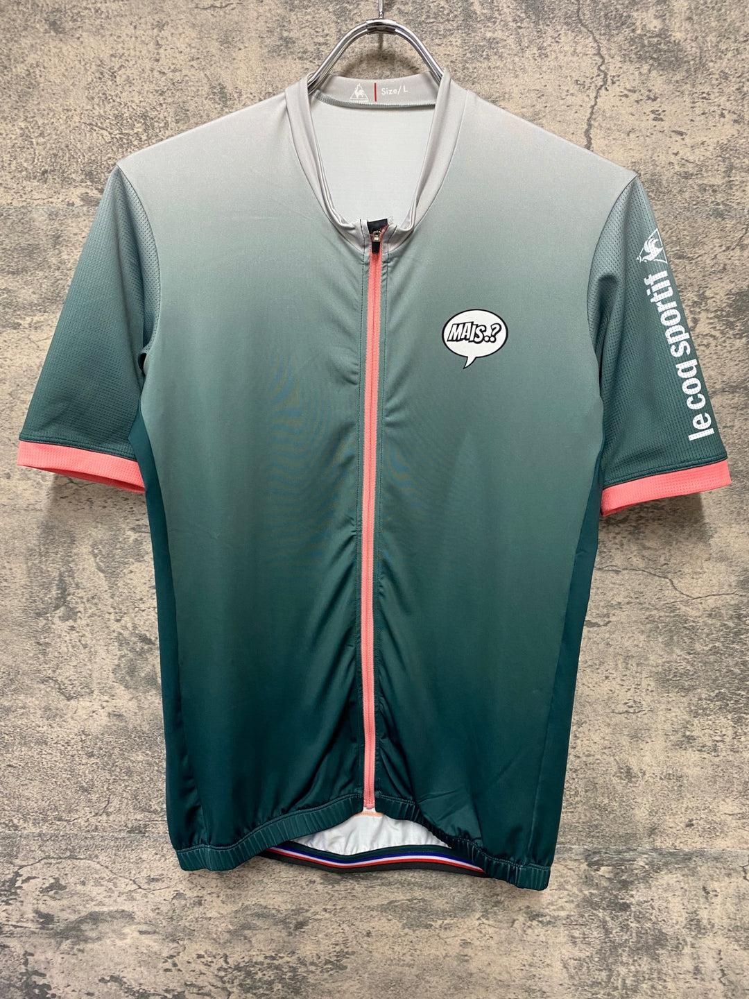 JH620 ルコックスポルティフ le coq sportif Steel 半袖 サイクルジャージ グリーン L