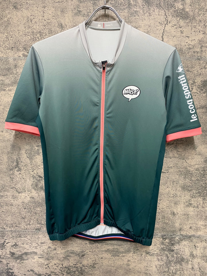 JH620 ルコックスポルティフ le coq sportif Steel 半袖 サイクルジャージ グリーン L