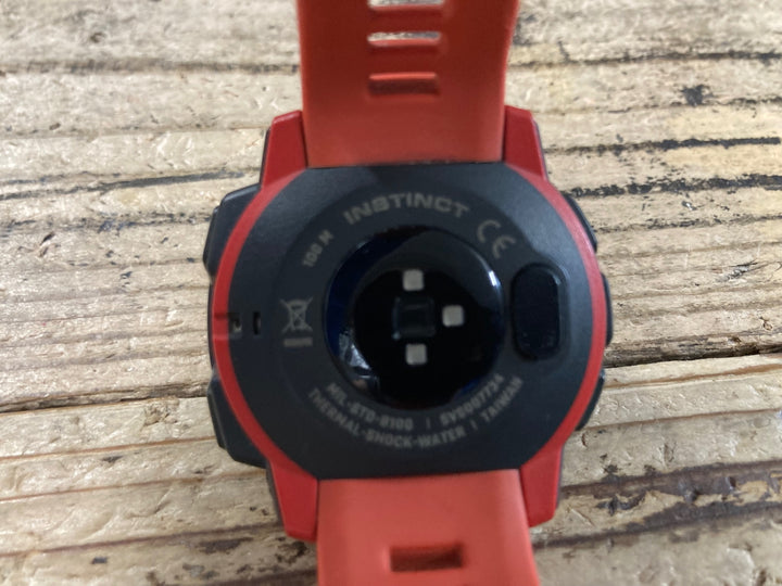 KC853 ガーミン GARMIN INSTINCT アウトドアウォッチ 赤 動作確認済