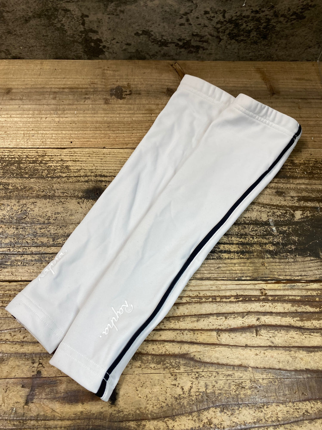 JS861 ラファ Rapha アームウォーマー 白 S 裏起毛