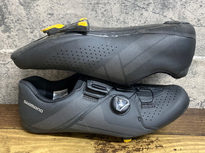 KI791 シマノ SHIMANO SHRC300M ビンディングシューズ 黒 SPD-SL EU44