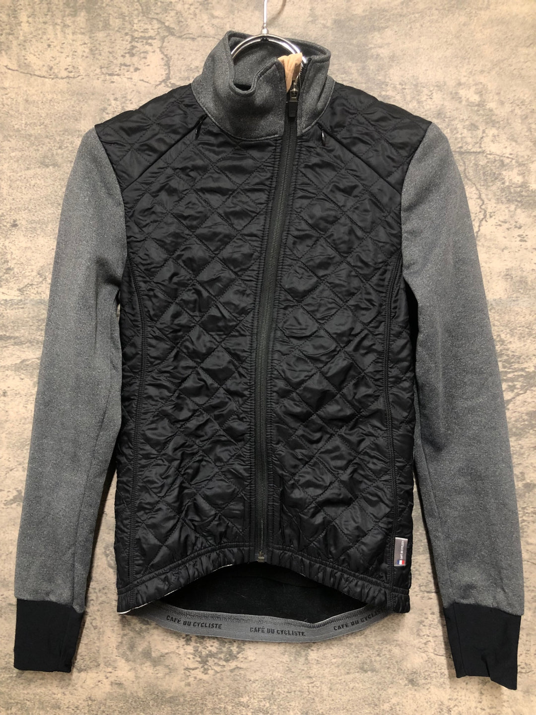 JE018 カフェドゥシクリステ CAFE DU CYCLISTE Heidi サイクル ダウンジャケット XS ブラック レディース 動物の毛