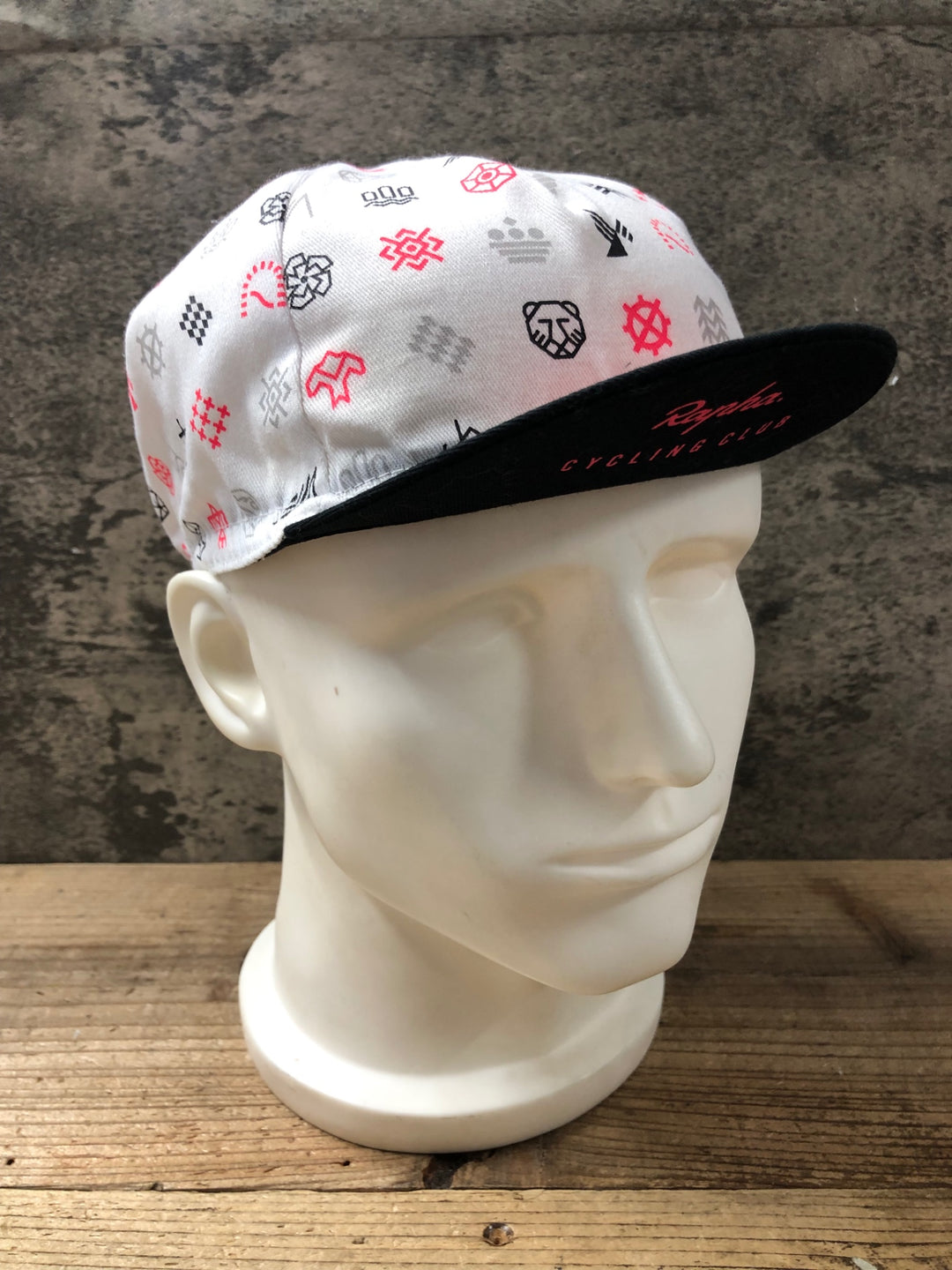 KA305 ラファ Rapha COTTON CAP サイクルキャップ 黒 白 ワンサイズ