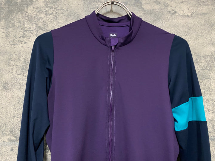KB327 ラファ RAPHA PRO TEAM LONG SLEEVE TRAINING JERSEY 長袖 サイクルジャージ S 紫