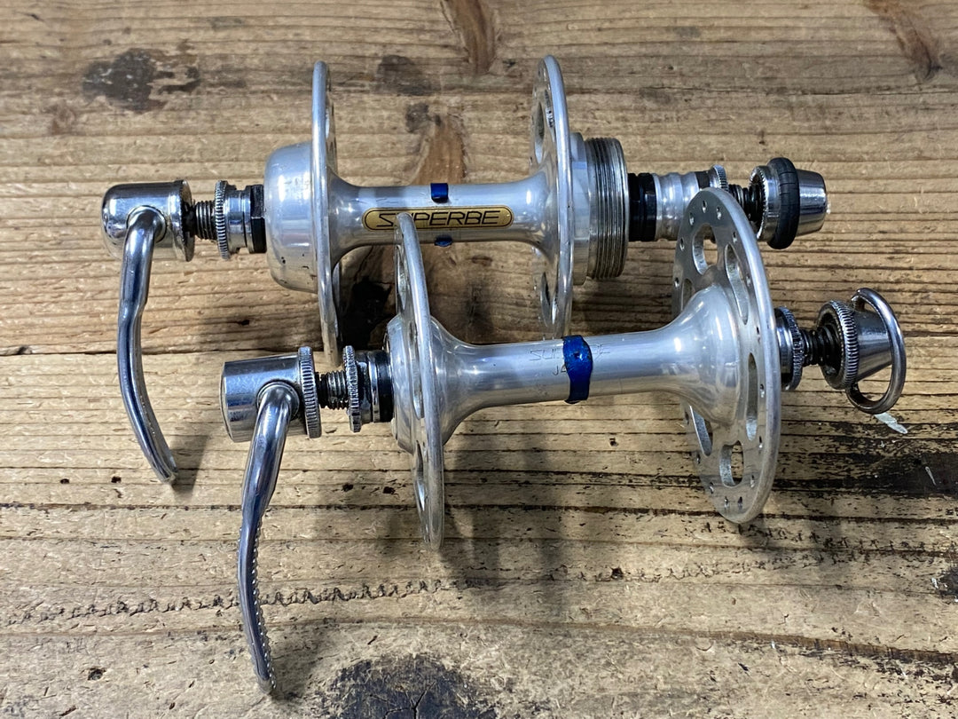 KJ633 サンツアー SUNTOUR シュパーブ SUPERBE 前後ハブ 36H 競輪 NJS