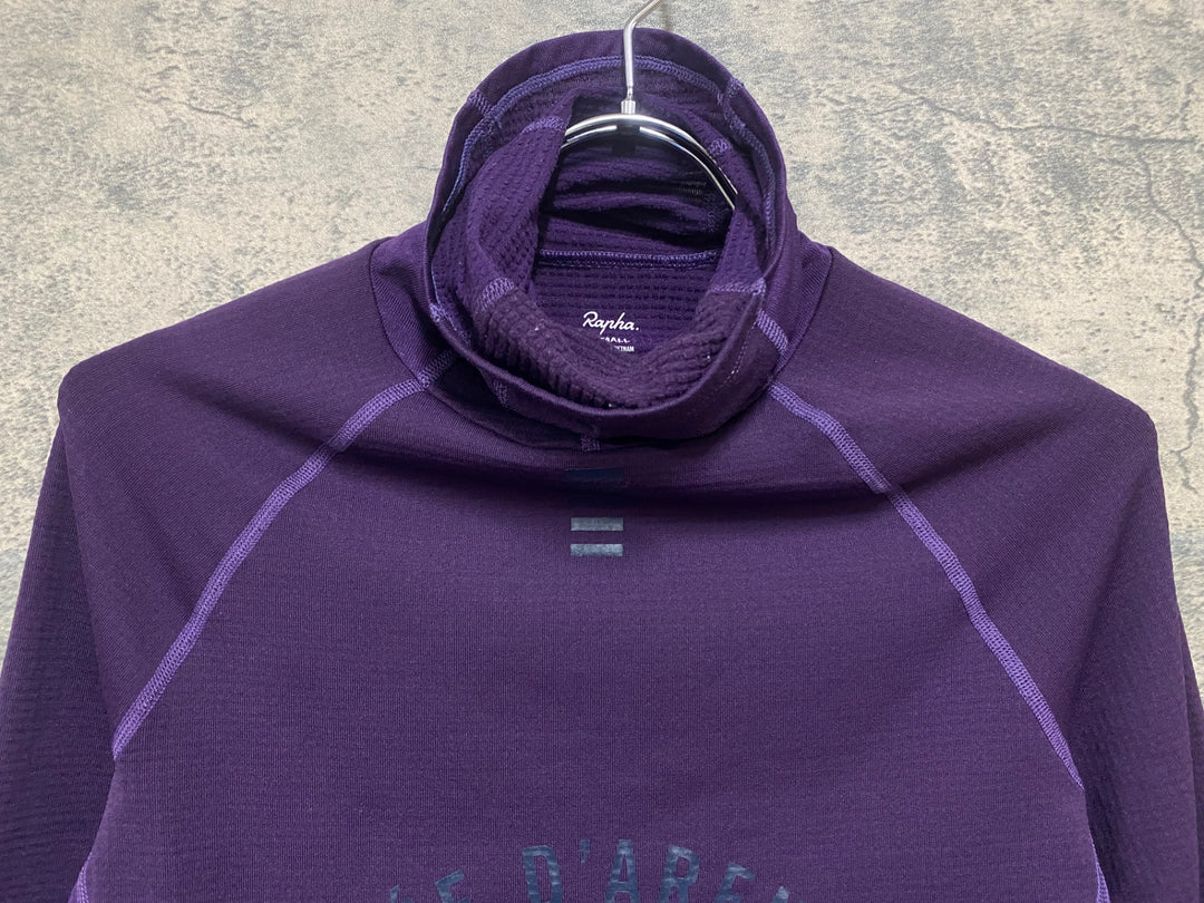 KR406 ラファ Rapha PRO TEAM THERMAL BASE LAYER 長袖 ベースレイヤー 紫 S