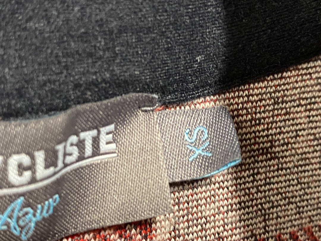 KA838 カフェドシクリステ CAFE DU CYCLISTE SOLANGE NEW CHECK WOMAN 長袖 サイクルジャケット 赤ピンク XS フリース