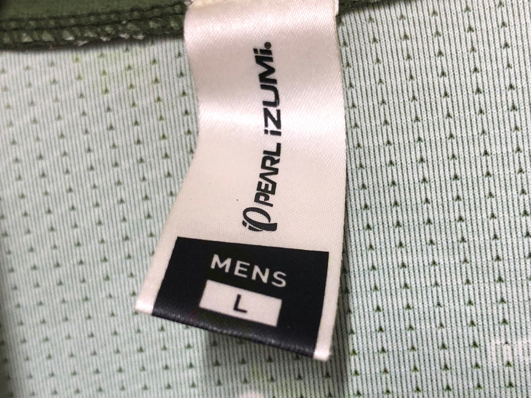 KL491 パールイズミ PEARL iZUMi Triathlon LUMINA 半袖 サイクルジャージ 緑 L