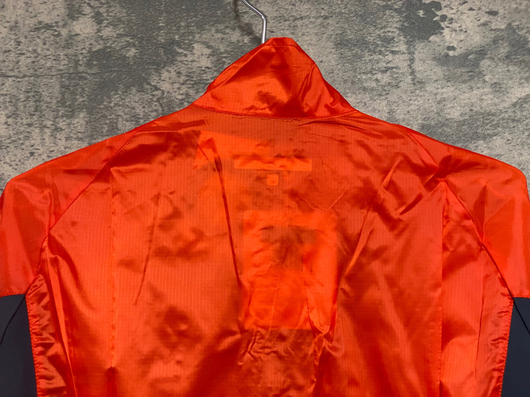 JV046 カステリ CASTELLI 長袖 ウィンドブレーカー オレンジ レディーズ M 未使用