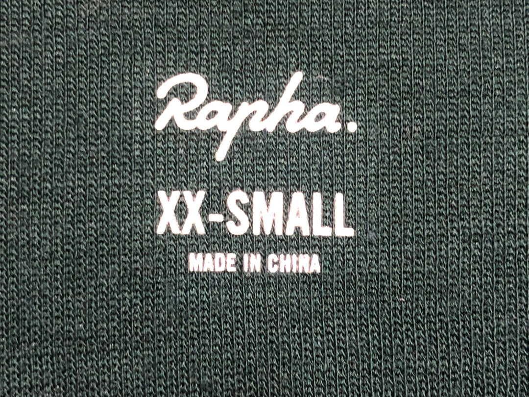 KL459 ラファ Rapha WOMEN'S CLASSIC JERSEY Ⅱ 半袖 サイクルジャージ 緑 XXS ※動物の毛