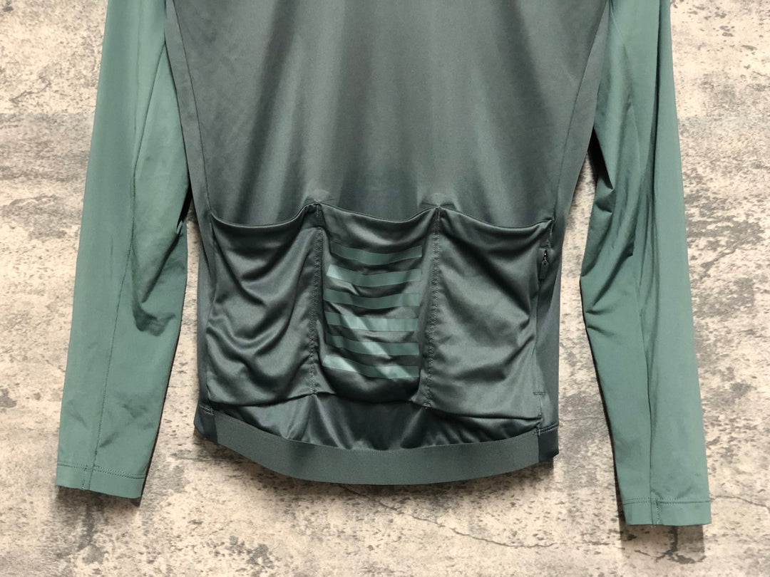 KA087 ラファ RAPHA MEN'S PRO TEAM LONG SLEEVE LIGHTWEIGHT JERSEY 長袖 サイクルジャージ S 緑