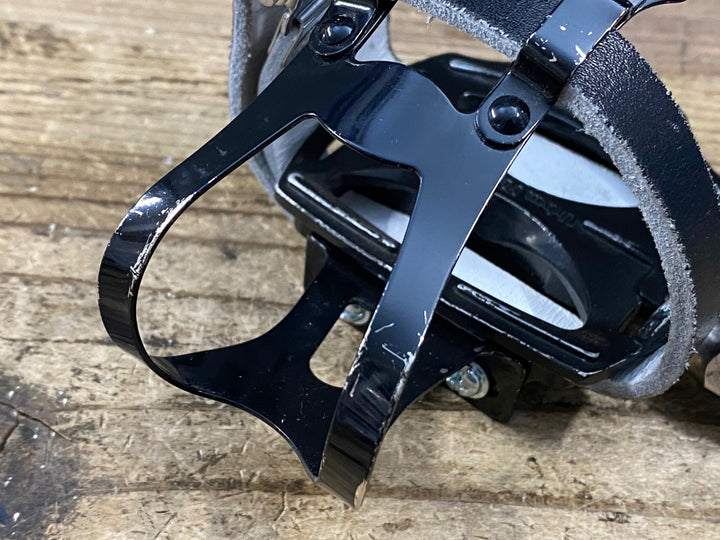JW173 三ヶ島製作所 MKS アーバンプラットフォーム Urban Platform フラットペダル トゥークリップ 黒