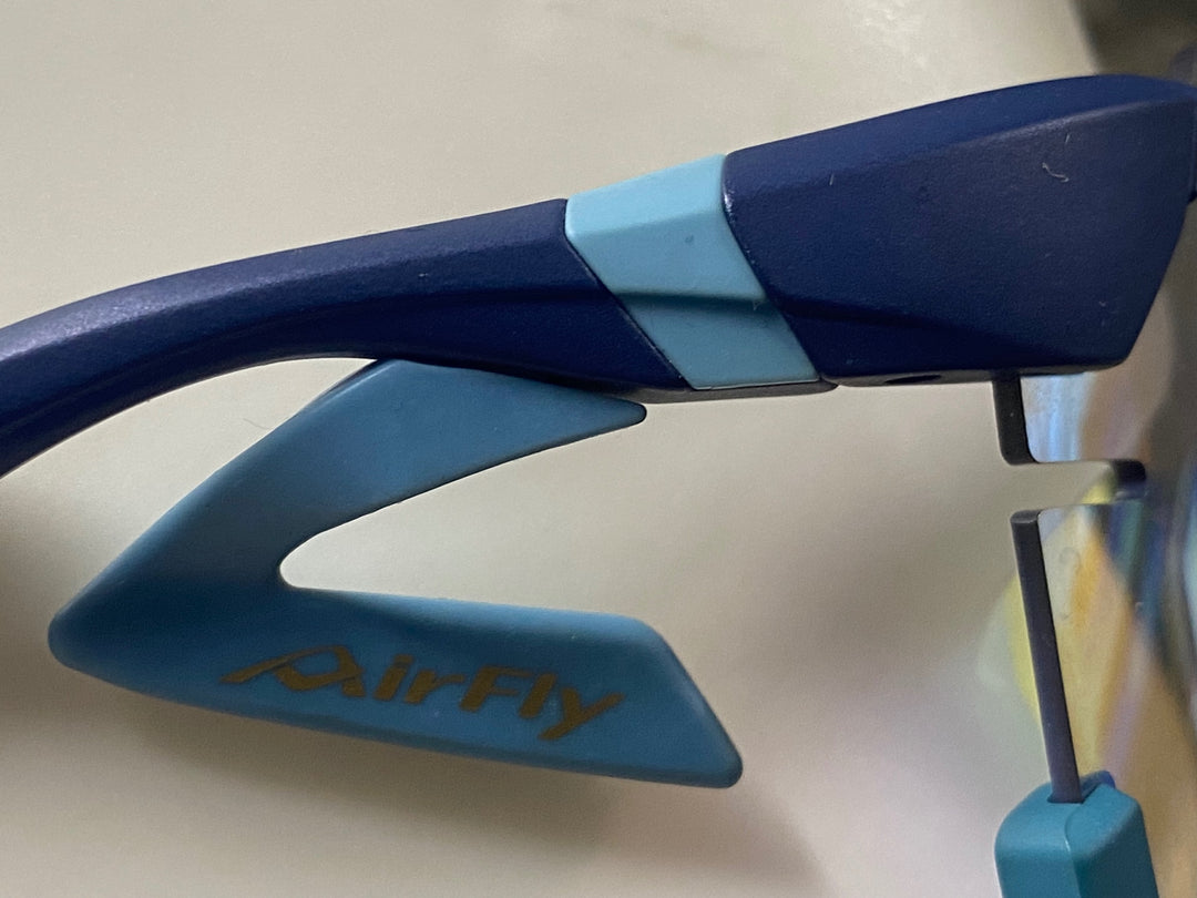 JV491 エアフライ AirFly AF-306 RE サングラス アイウェア 青 調光レンズ