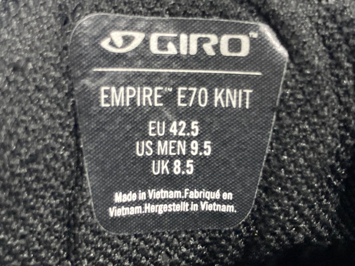KQ571 ジロ GIRO EMPIRE E70 KNIT  レース ビンディングシューズ 黒 EU42.5