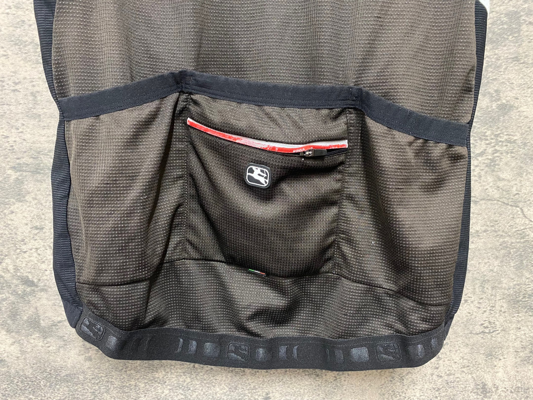 JH986 GIORDANA 半袖 サイクルジャージ 黒 白 XL