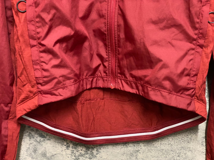 JP291 ラファ Rapha BREVET LONG SLEEVE WINDBLOCK JERSEY 長袖 サイクルジャージ 赤 M