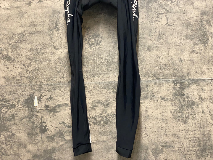 KR407 ラファ Rapha CLASSIC WINTER TIGHTS WITH PAD ビブタイツ 黒 S 裏起毛