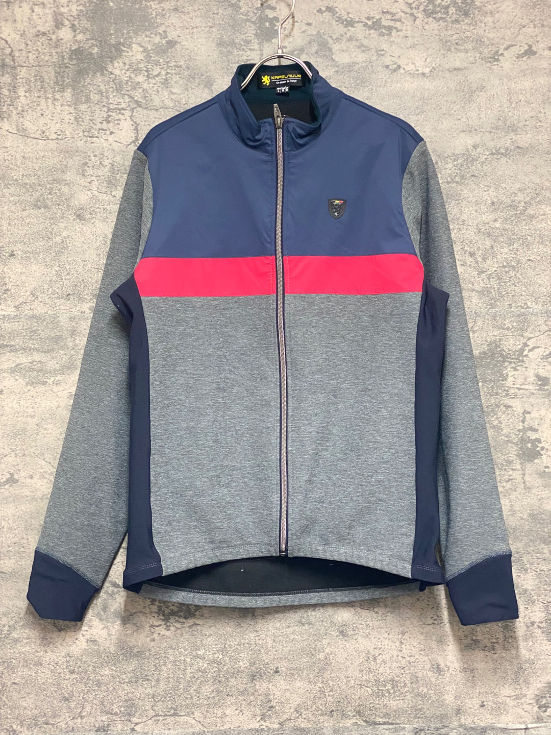 KP094 カペルミュール KAPELMUUR 長袖 サイクルジャケット グレー ASIA L 裏起毛