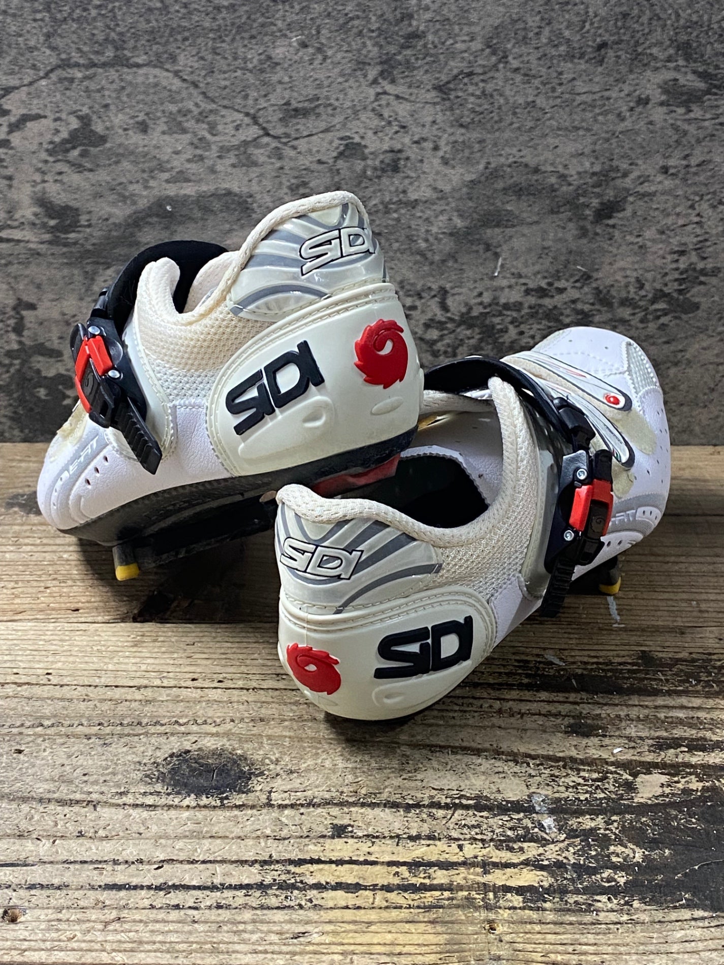 KE016 シディ SIDI Genius 5 Fit CARBON ビンディングシューズ 白 EU42