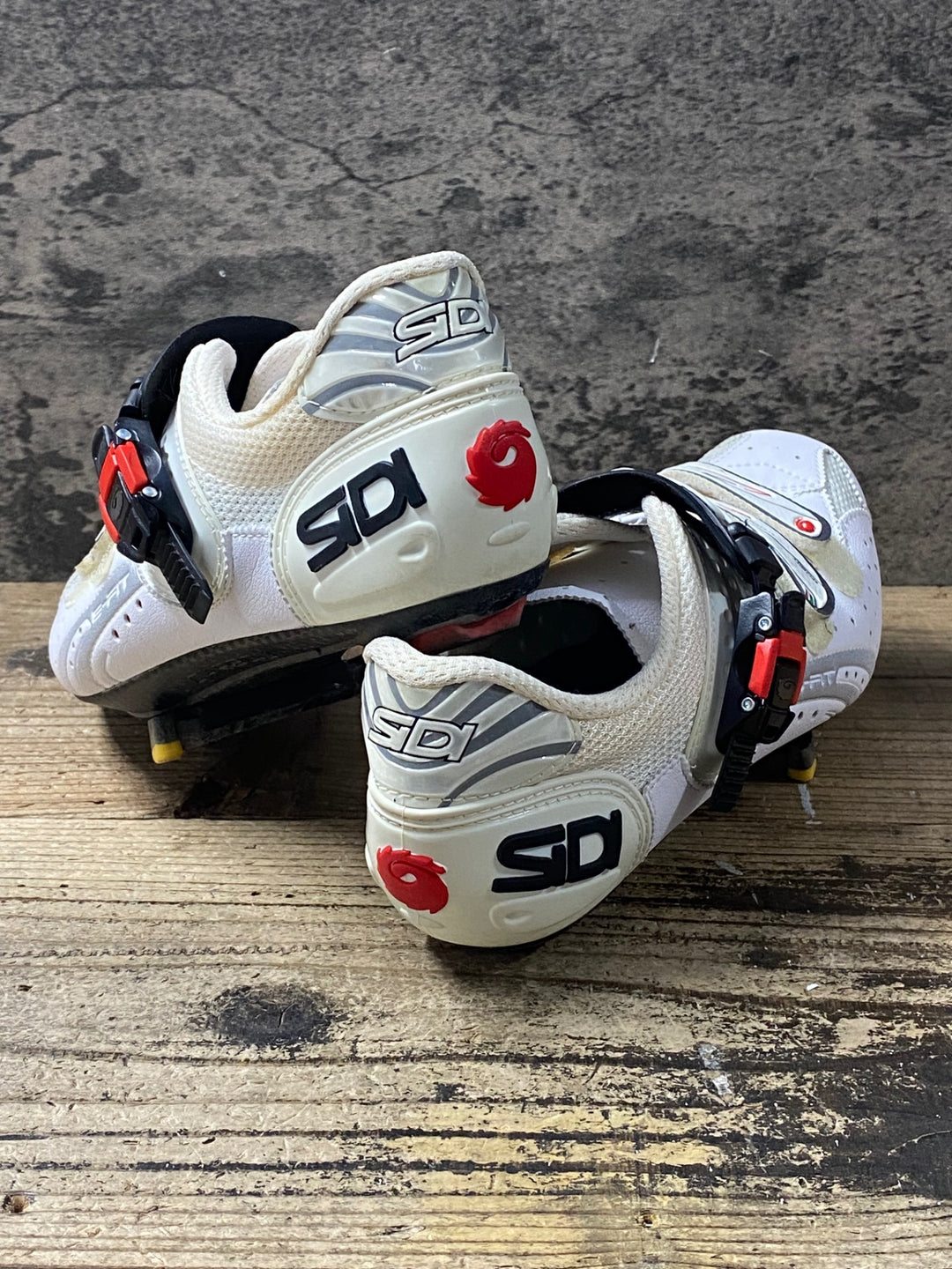 KE016 シディ SIDI Genius 5 Fit CARBON ビンディングシューズ 白 EU42 3穴