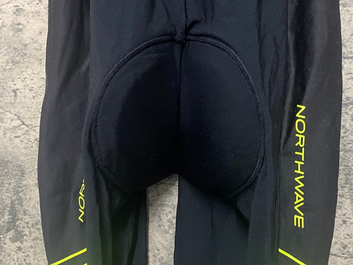 JU116 ノースウェーブ NORTHWAVE ビブタイツ 黒 XL 裏起毛 ※スレ