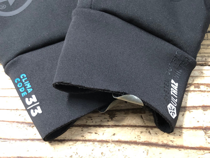 KC824 アソス assos ULTRAZ WINTER GLOVES 長指 グローブ 黒 M 裏起毛