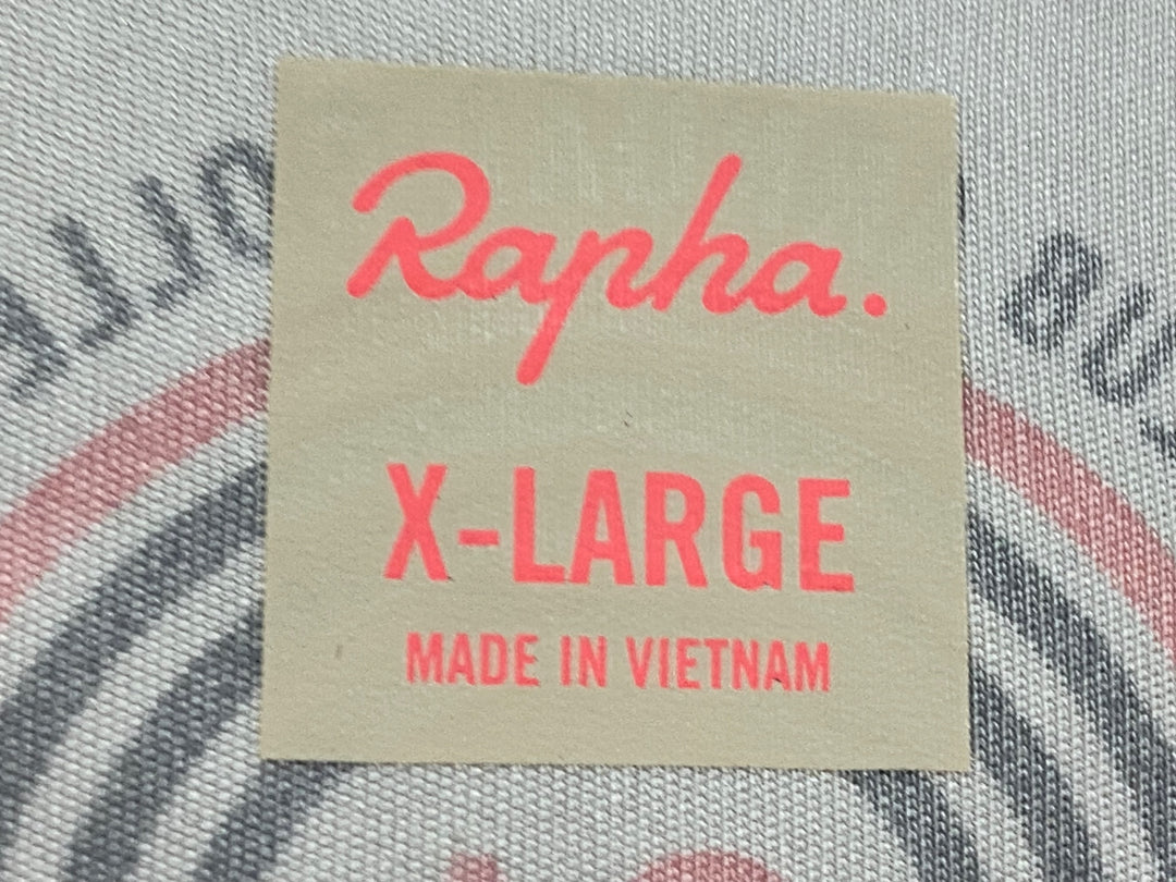KD250 ラファ Rapha RCC 2021 ANNUAL PT TRAINING JERSEY 半袖 サイクルジャージ ベージュ 総柄 XL