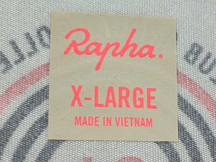 KD250 ラファ Rapha RCC 2021 ANNUAL PT TRAINING JERSEY 半袖 サイクルジャージ ベージュ 総柄 XL