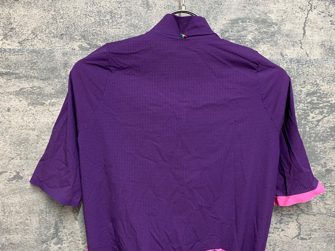 JO871 サンティーニ Santini 半袖 サイクルジャージ パープル ドット S