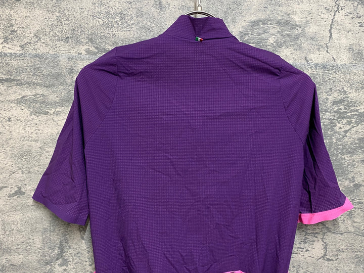 JO871 サンティーニ Santini 半袖 サイクルジャージ パープル ドット S
