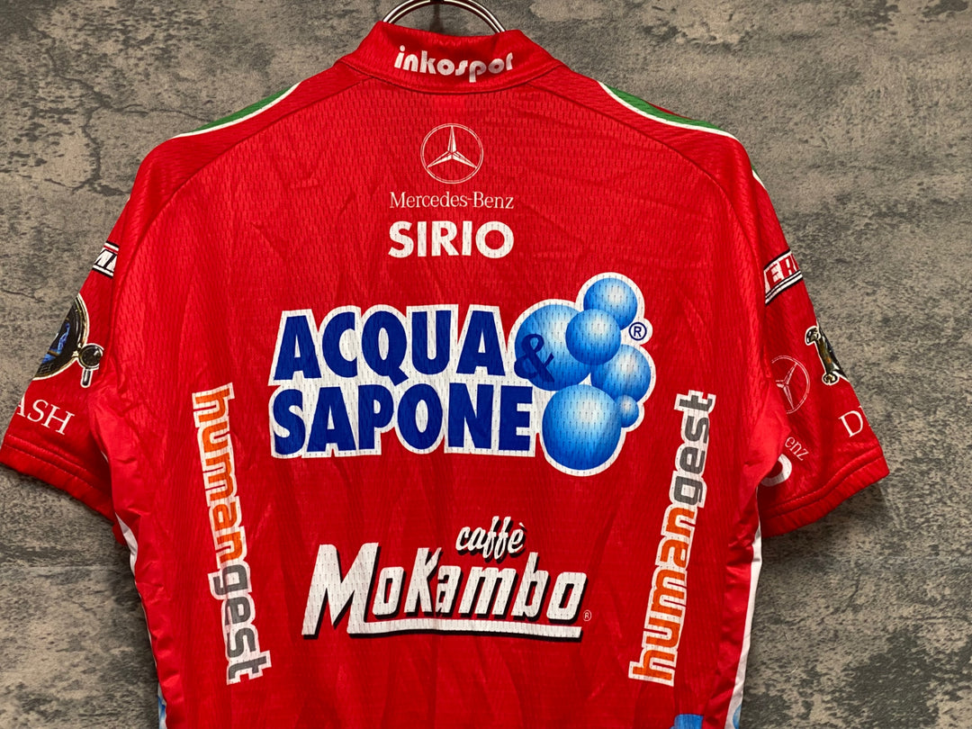 KF188 ビエンメ BEMME 半袖 サイクルジャージ 赤 M ACQUA&SAPONE