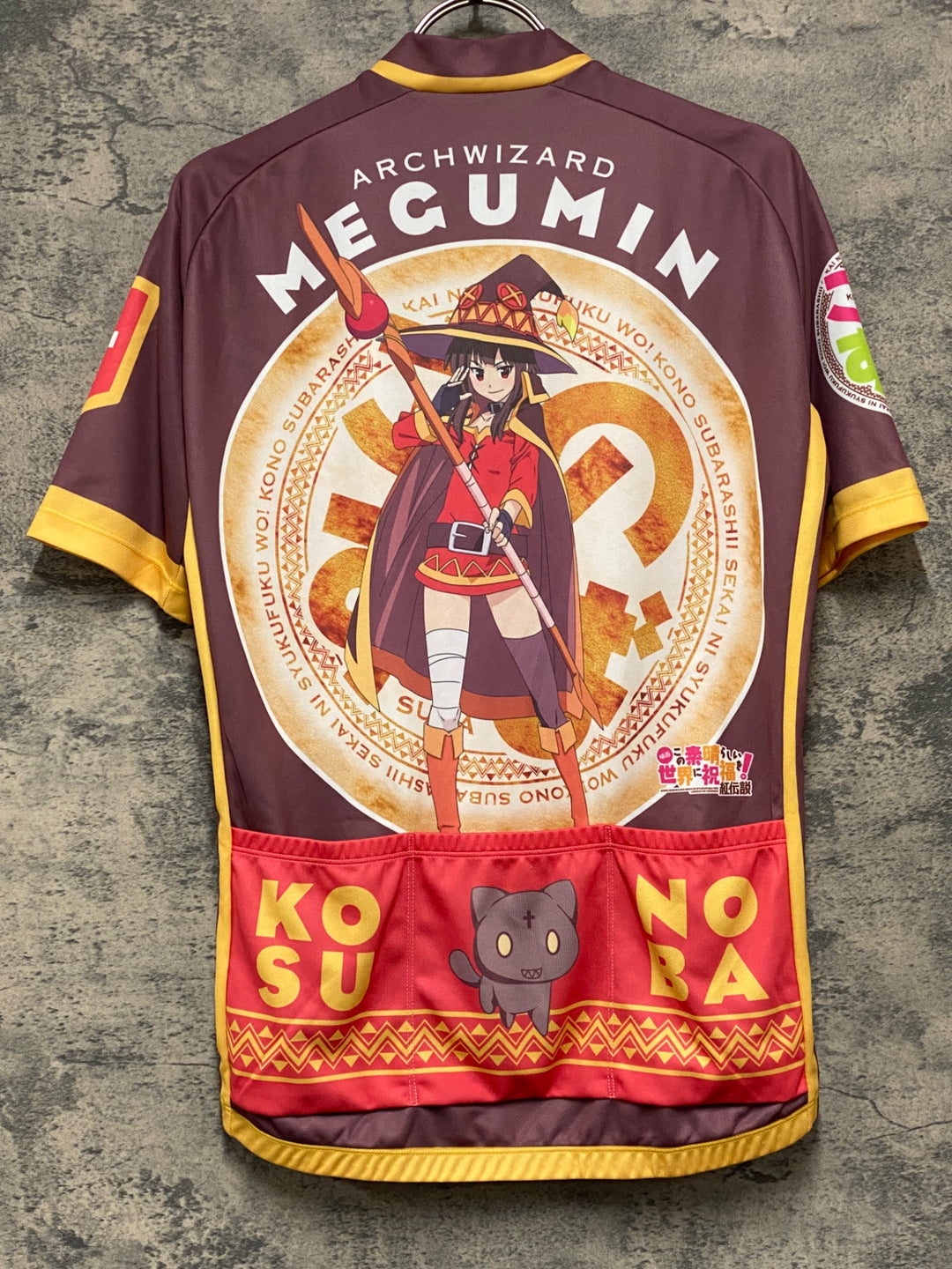 KG098 GSR Gear 半袖 サイクルジャージ 赤 茶 M この素晴らしい世界に祝福を！紅伝説 めぐみん