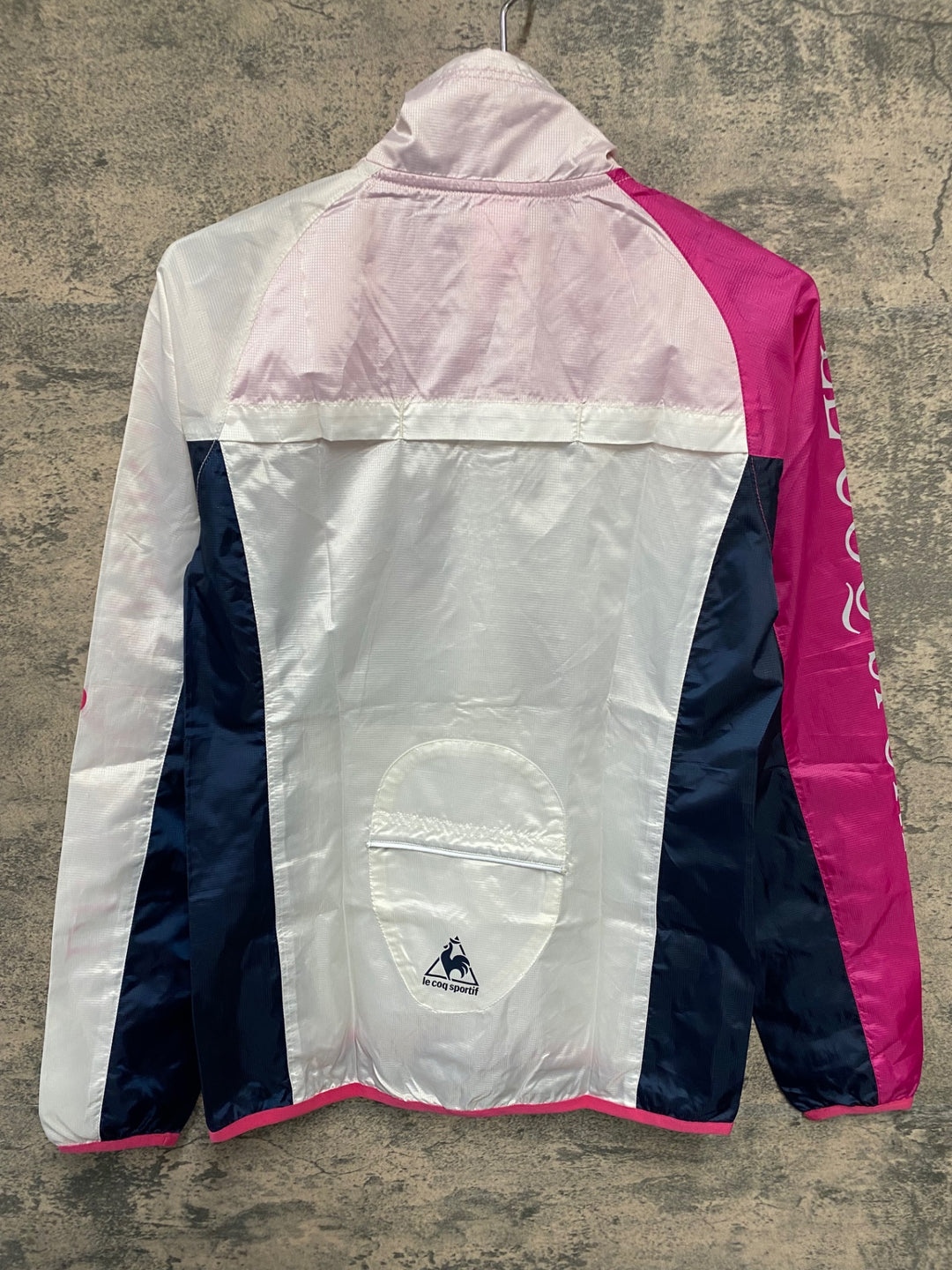 JT498 ルコックスポルティフ le coq sportif 長袖 ウインドブレイカー 白 ピンク M