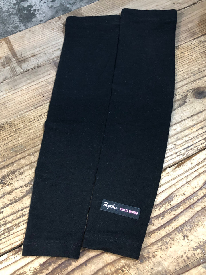 JY144 ラファ Rapha MERINO ARM WARMERS アームウォーマー 黒 M