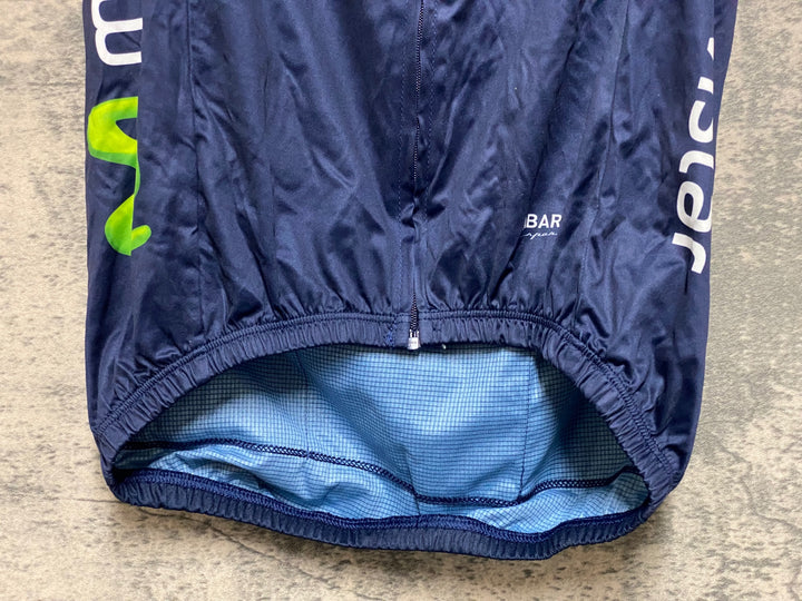 JS488 エンデュラ ENDURA ジレ サイクルベスト 濃紺 サイズ不明 movistar ※タグ切れ