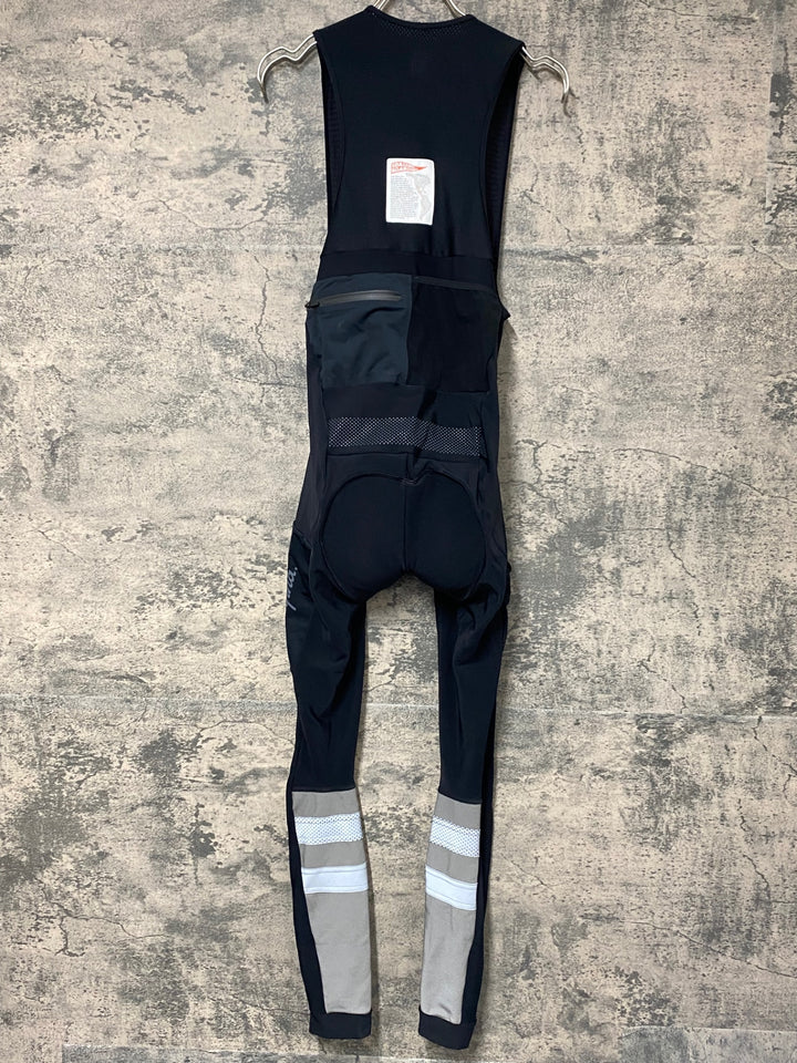 JY361 ラファ Rapha CORE CARGO WINTER TIGHTS WITH PAD ビブタイツ 黒 M 裏起毛