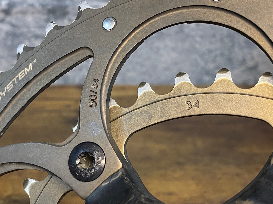 KR324 カンパニョーロ CAMPAGNOLO FC12-1640C クランクセット 5アーム 165mm 50/34T