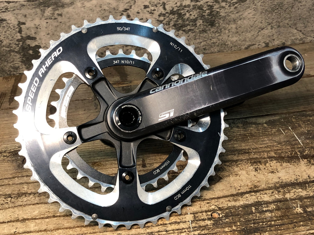 IU461 キャノンデール cannondale Si クランクセット 170mm 50/34T シャフト径Φ30 FSA