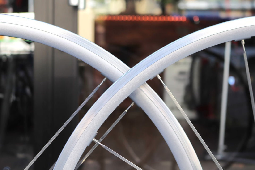 カンパニョーロ CAMPAGNOLO ゾンダ ZONDA シルバー アルミ クリンチャー ホイールセット カンパ12/11S ナローリム 15C 【東京南麻布店】