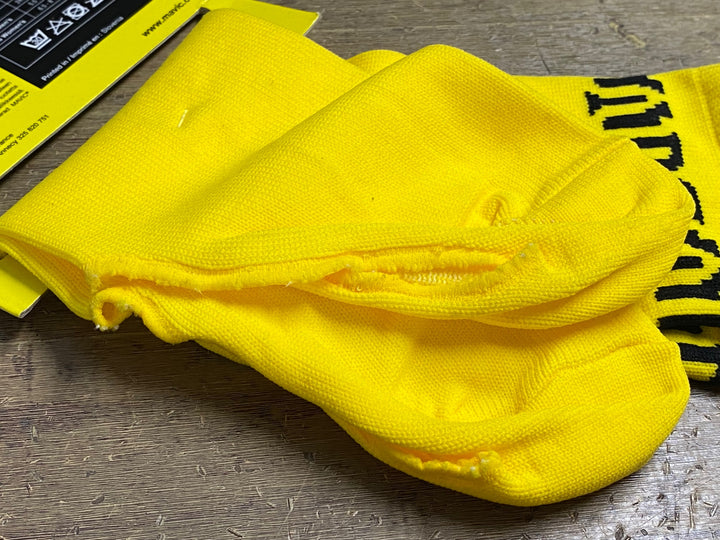 JV599 マヴィック MAVIC KNIT SHOE COVER シューズカバー 黄 S