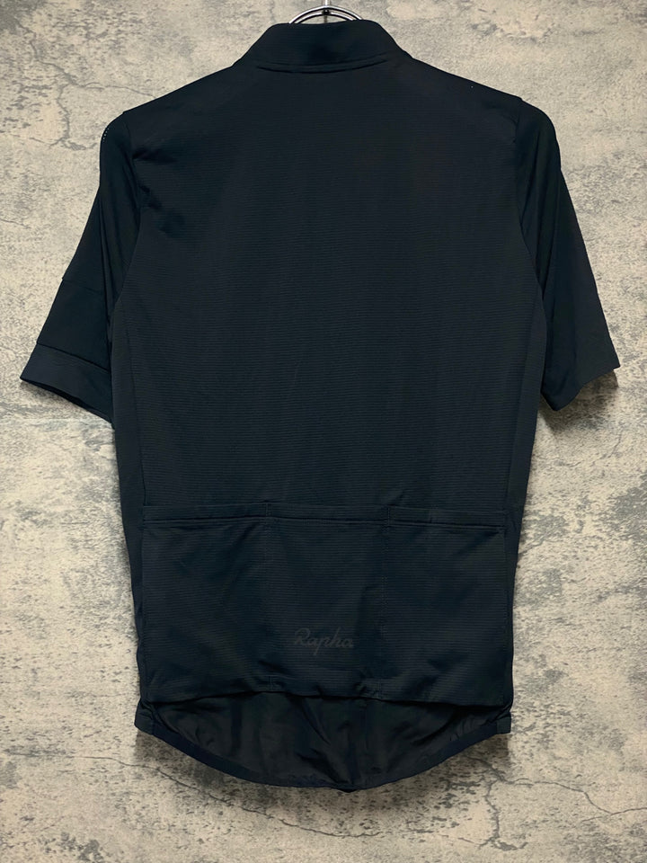 JE213 ラファ Rapha FLYWEIGHT JERSEY 半袖 サイクルジャージ ブラック XS