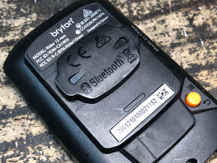 JM094 ブライトン bryton ライダー Rider 15 neo サイクルコンピューター 起動確認済み