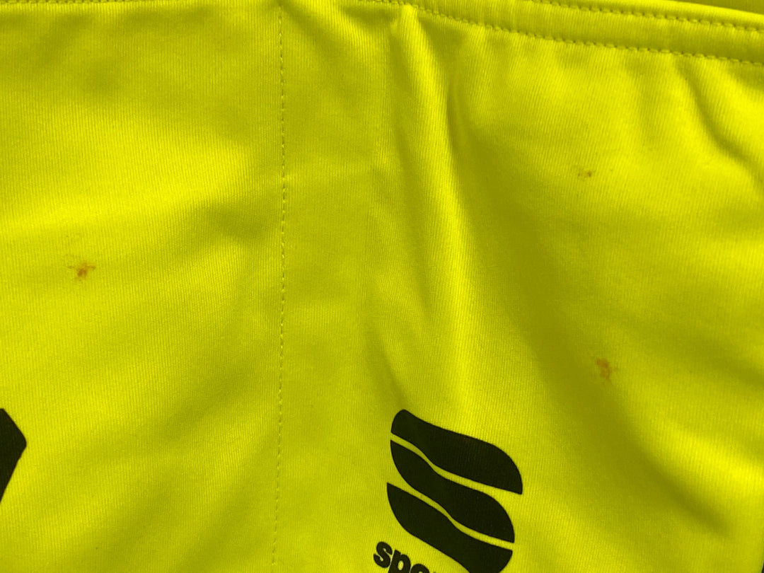 KJ868 スポーツフル sportful 裏起毛 長袖 サイクルジャケット 黄 L TINKOFF ※汚れ