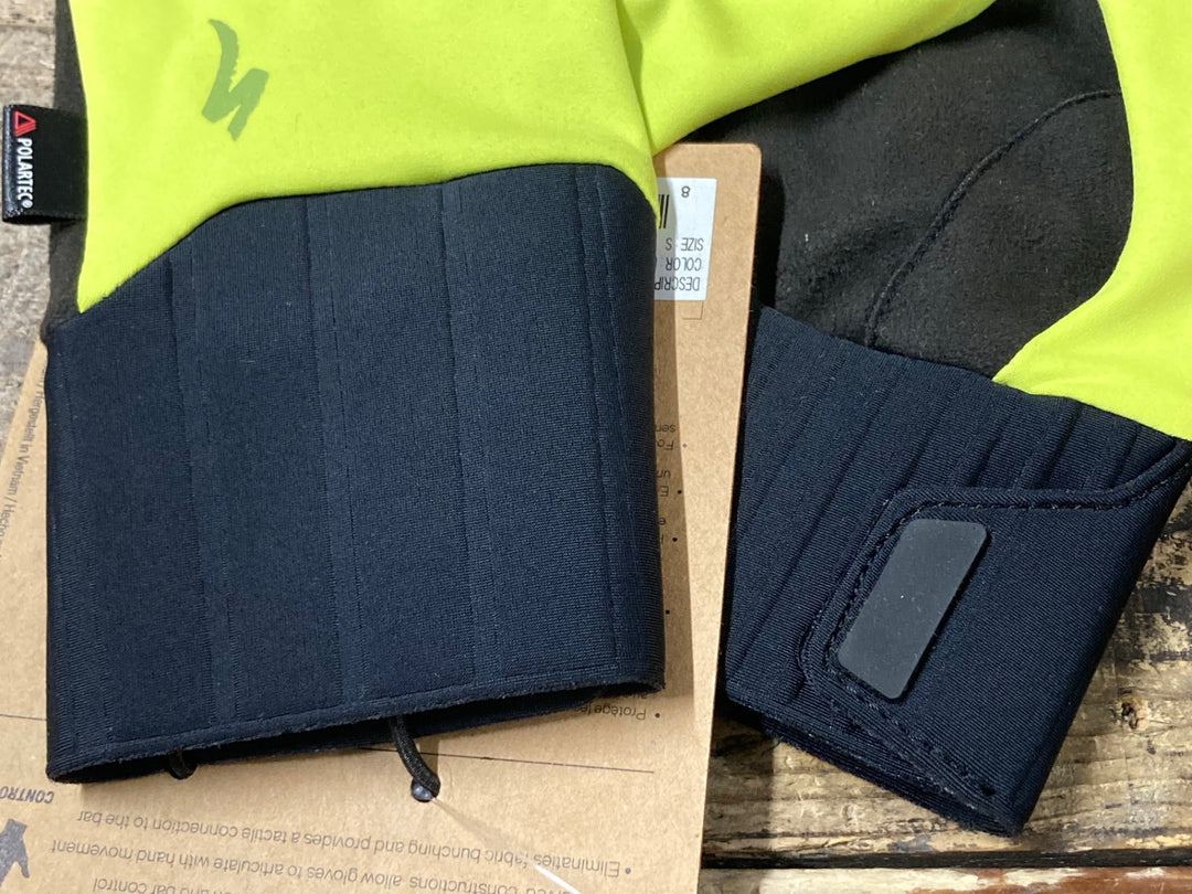 JV585 スペシャライズド SPECIALIZED PRIME SERIES WATATERPROOF 長指 グローブ 黄 S 裏起毛 POLARTEC