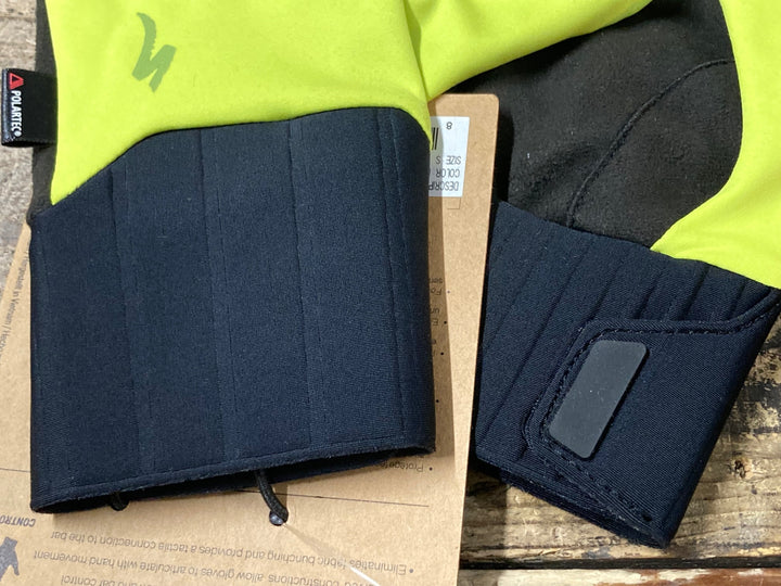 JV585 スペシャライズド SPECIALIZED PRIME SERIES WATATERPROOF 長指 グローブ 黄 S 裏起毛 POLARTEC
