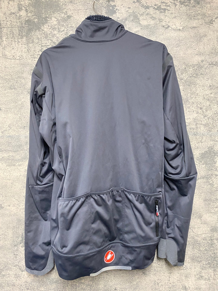 KA688 カステリ CASTELLI 長袖 ウィンドブレーカー グレー L