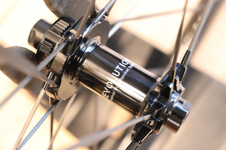 【訳あり】 エリートホイールズ ELITEWHEELS ドライブ ヘリックス DRIVE HELIX 46D CS カーボン チューブレスレディ ホイールセット シマノ11S/12S 【さいたま浦和店】