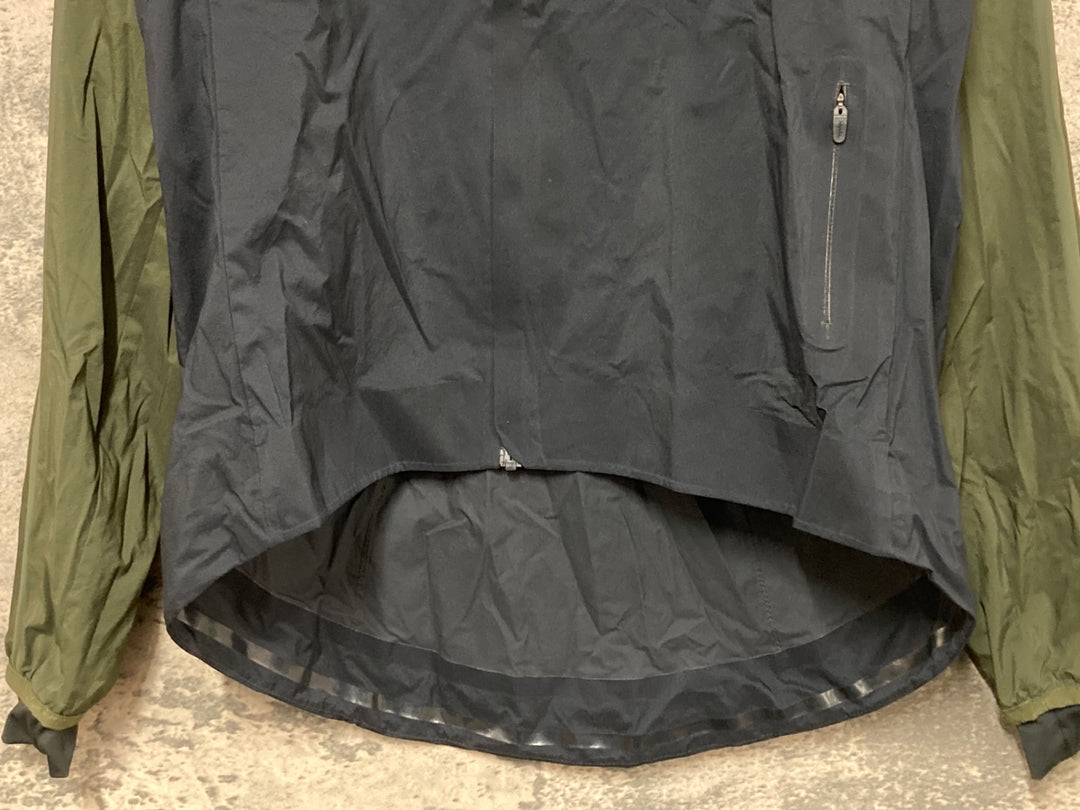 JW707 ラファ Rapha CHECK CLASSIC WIND JACKET 長袖 ウィンドブレーカー 黒 カーキ XS