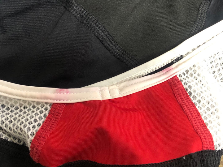 KL259 ラファ Rapha LIGHTWEIGHT BIB SHORTS ビブショーツ 黒 赤 L