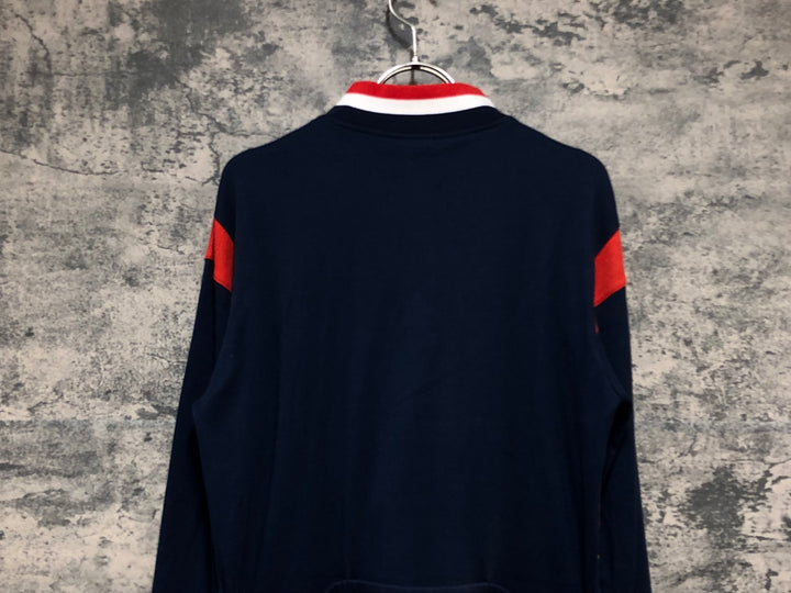 KJ360 ルコックスポルティフ le coq sportif 長袖 サイクルジャージ 紺 L
